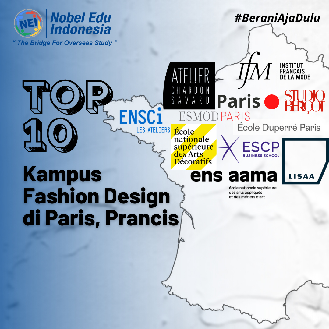 Top 10 Kampus Fashion Design di Paris, Prancis